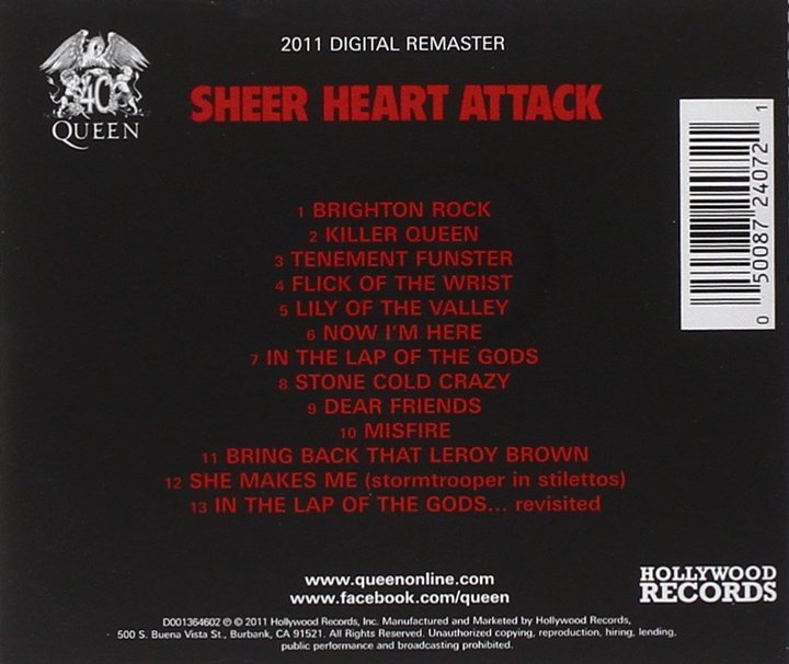 Queen  - Sheer Heart Attack LP image