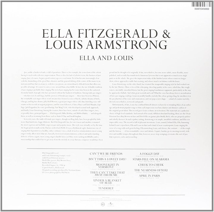 Louis Armstrong & Ella Fitzgerald Ella Fitzgerald Louis Armstrong - Ella & Louis LP  image